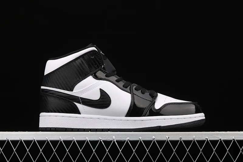 All Categories Air Jordan Jordan Series Basketball Shoes Air Jordan 1 Mid Air Jordan 1 Mid "All-Star" AJ1 Joe 1 China All-Star Black and White Patent Leather Mid-top Versatile Casual Sports Shoes DD1649-001